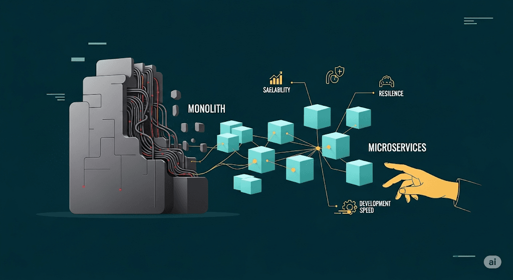 Read more about the article Membangun Arsitektur Microservices: Kapan “Pecah Belah” Jadi Lebih Baik daripada “Satu Kesatuan”?