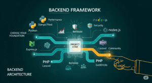 Read more about the article Framework Backend: Seni Memilih Fondasi Digital yang Tepat untuk Proyek Juara Anda (Bukan Sekadar Kode!)