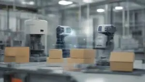 Inovasi AI di Industri 4.0 - Ilustrasi visual untuk artikel Inovasi AI di Industri 4.0. Gambar yang menunjukkan konsep Inovasi AI di Industri 4.0 dengan pendekatan profesional dan modern